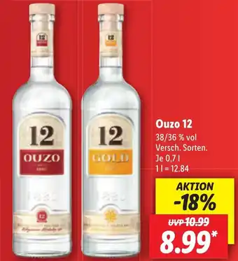 Lidl Ouzo 12 750 mL Angebot