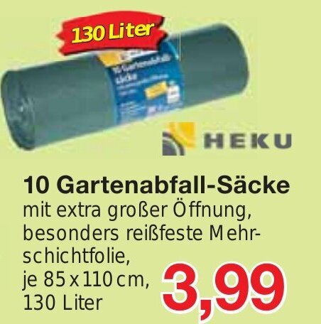 Jawoll 10 Gartenabfall-Säcke 85x110cm Angebot