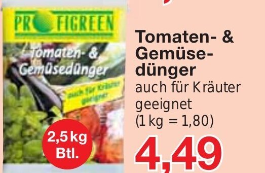 Jawoll Tomaten-& Gemüsedünger 1kg Angebot