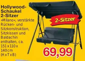 Jawoll Hollywood- Schaukel 2-Sitzer 151x110x140cm Angebot