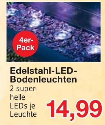 Jawoll Edelstahl-LED-Bodenleuchten Angebot