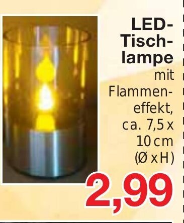 Jawoll LED- Tisch-lampe 7,5x10cm Angebot