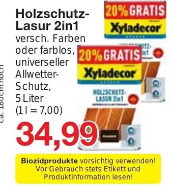 Jawoll Holzschutz-lasur 2in1 5 liter Angebot