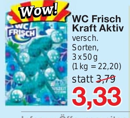 Jawoll WC Frisch Kraft Aktiv 3x50g Angebot