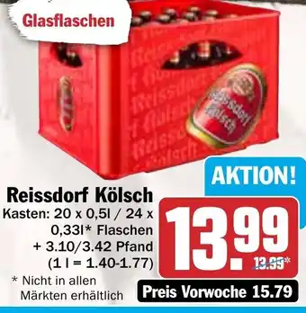 Hit Reissdorf Kölsch 20x0,5l Angebot