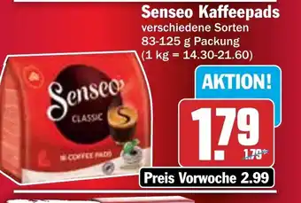 Hit Senseo Kaffeepads 83-125g Angebot