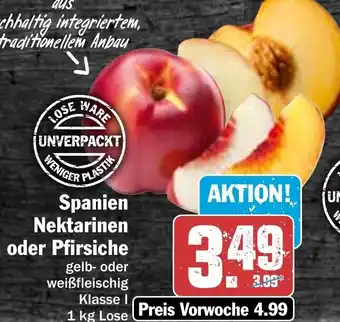 Hit Spanien Nektarinen oder Pfirsiche 1kg Angebot
