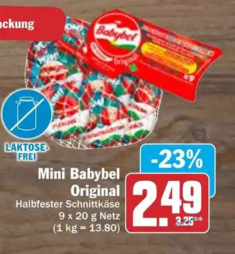 Hit Mini Babybel Original 9x20g Angebot