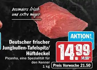 Hit Deutscher frischer Jungbullen-Tafelspitz/ Hüftdeckel 1kg Angebot