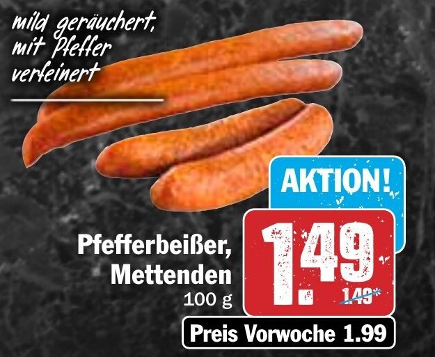 Hit Pfefferbeißer, Mettenden 100 g Angebot