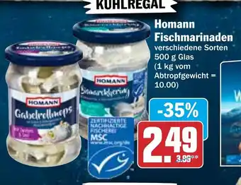 Hit HOMANN Fischmarinaden 500g Glas Angebot