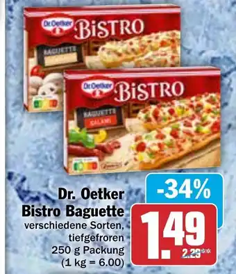 Hit Dr. Oetker Bistro Baguette 250g Angebot