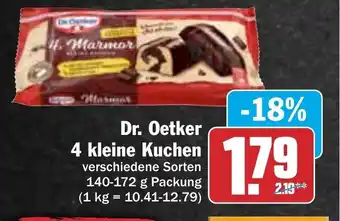 Hit Dr. Oetker 4 kleine Kuchen 140-172g Angebot