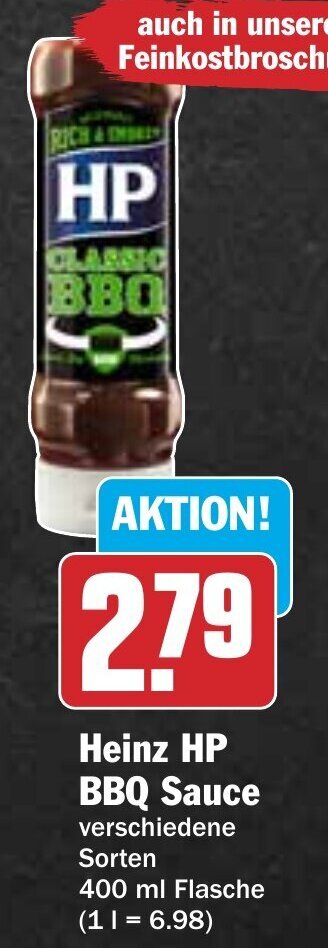 Hit Heinz HP BBQ Sauce 400ml Angebot