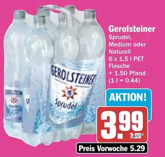 Hit Gerolsteiner 6x1,5l Angebot