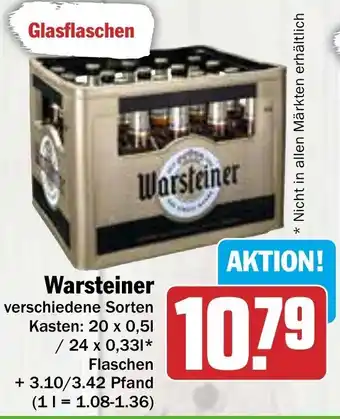 Hit Warsteiner 20x0,5l Angebot
