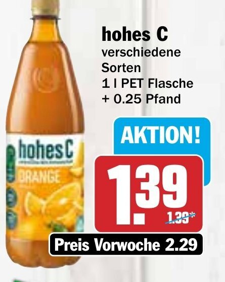 Hit hohes C Angebot