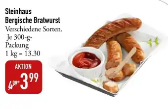 Galeria Markthalle Steinhaus Bergische Bratwurst Verschiedene Sorten. Je 300-g- Angebot