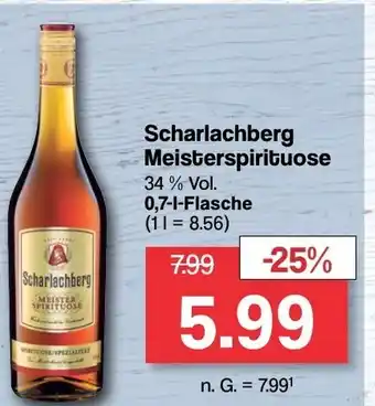 Famila Nord West Scharlachberg Meisterspirituose 700ml Angebot