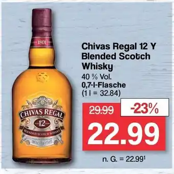 Famila Nord West Chivas Regal 12 Y Blended Scotch Whisky 700ml Angebot