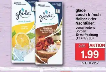 Famila Nord West glade touch & fresh Halter oder Nachfüller verschiedene Sorten 10-ml-Packung (11 = 199.00) Angebot