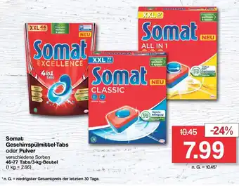 Famila Nord West Somat Geschirrspülmittel-Tabs oder Pulver 46-77 Tabs/3-kg-Beutel Angebot