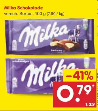 Netto Marken-Discount Milka Schokolade , 100 g Angebot