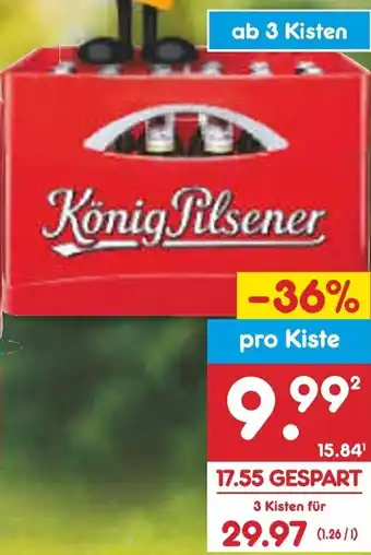 Netto Marken-Discount König Pilsener ab 3 Kisten Angebot