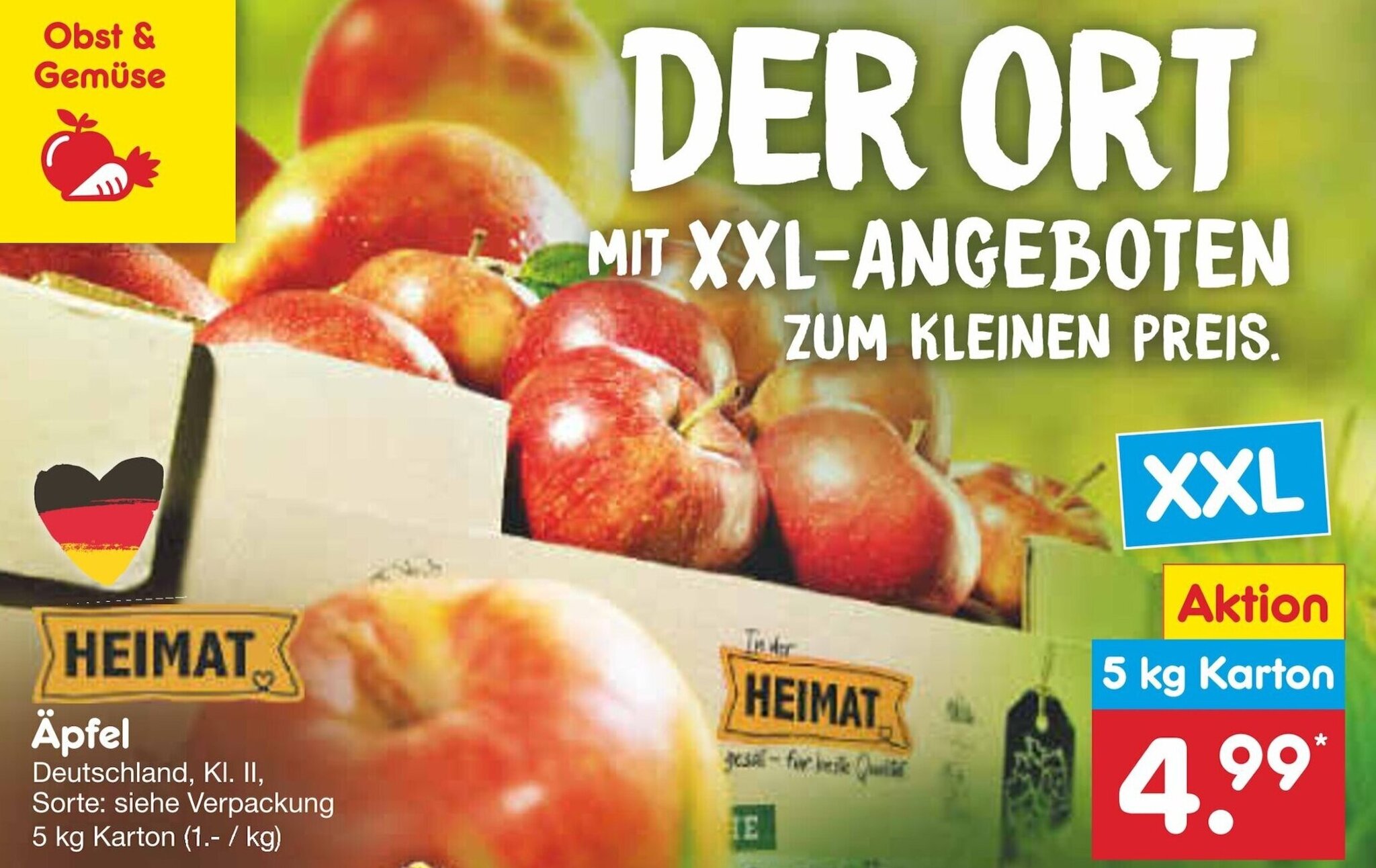 Netto Marken-Discount Äpfel 5 kg Karton Angebot