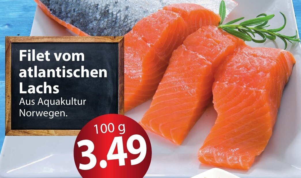 Famila Nord Ost Filet vom atlantischen Lachs 100 g Angebot