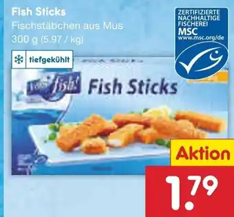 Netto Marken-Discount Fish Sticks 300 g Angebot