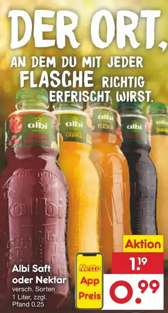 Netto Marken-Discount Albi Saft oder Nektar 1 L Angebot