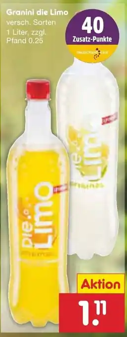 Netto Marken-Discount Granini die Limo 1 L Angebot