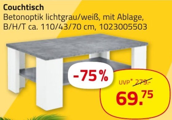 ROLLER Couchtisch Angebot
