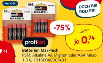 ROLLER profitan Batterien Max-Tech Angebot