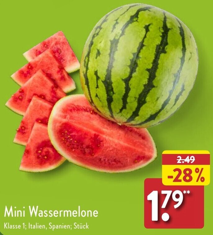 Aldi Nord Mini Wassermelone Angebot