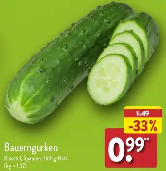 Aldi Nord Bauerngurken 750 g Netz Angebot