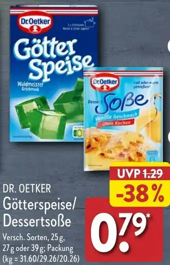 Aldi Nord DR. OETKER Götterspeise/ Dessertsoße Angebot