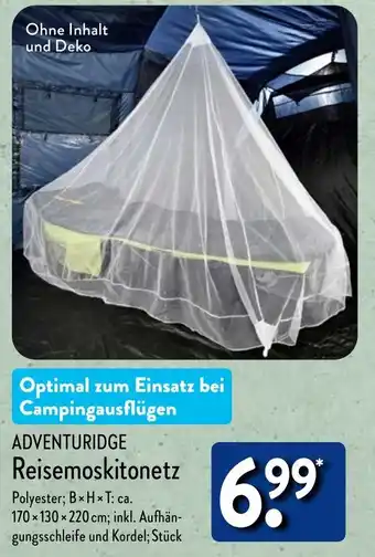 Aldi Nord ADVENTURIDGE Reisemoskitonetz Angebot