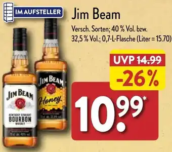 Aldi Nord Jim Beam 0,7 L Flasche Angebot