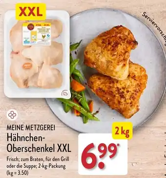 Aldi Nord MEINE METZGEREI Hähnchen-Oberschenkel XXL 2 kg Angebot
