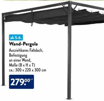 Aldi Nord Wand-Pergola Angebot