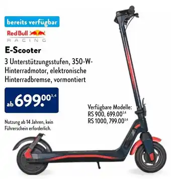 Aldi Nord Red Bull RACING E-Scooter Angebot