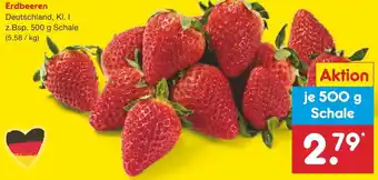 Netto Marken-Discount Erdbeeren 500 g Schale Angebot