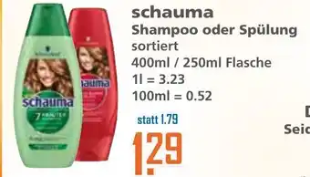 Klaas und Kock Schauma Shampoo oder Spülung 400-250ml Angebot