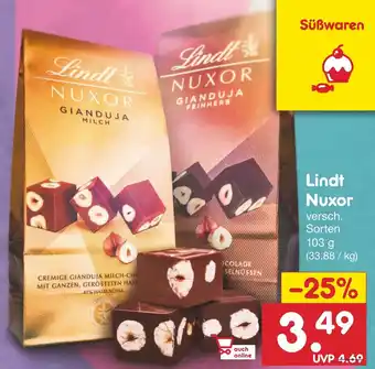 Netto Marken-Discount Lindt Nuxor 103 g Angebot