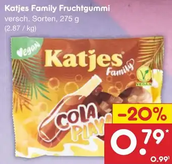 Netto Marken-Discount Katjes Family Fruchtgummi 275 g Angebot