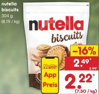 Netto Marken-Discount nutella biscuits 304 g Angebot