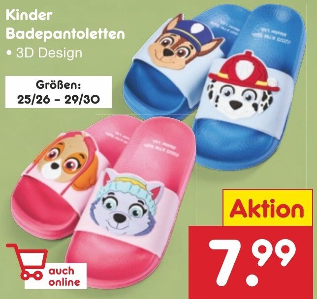 Netto Marken-Discount Kinder Badepantoletten Angebot