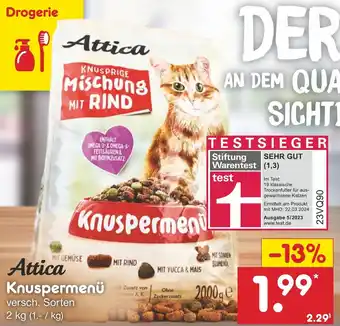 Netto Marken-Discount Attica Knuspermenü 2 kg Angebot